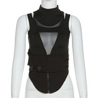 Women's Vest Tank Tops Streetwear Solid Color main image 3