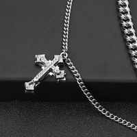 304 Stainless Steel Hip-Hop Cross Necklace main image 5