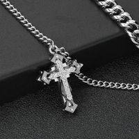 304 Stainless Steel Hip-Hop Cross Necklace main image 6