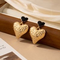 2 Pieces Romantic Double Heart Heart Shape Plating Alloy Drop Earrings main image 3