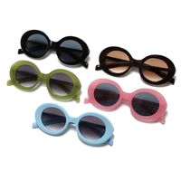 Simple Style Solid Color Pc Round Frame Full Frame Women's Sunglasses main image 4