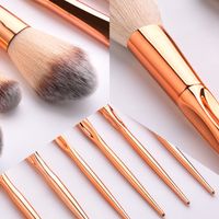 Simple Style Classic Style Gold Artificial Fiber Metal Metal Handle Makeup Brushes 1 Set main image 4