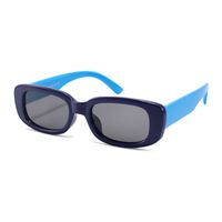 Casual Color Block Tac Square Full Frame Kids Sunglasses sku image 6