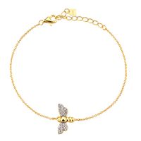 Simple Style Geometric Sterling Silver 18k Gold Plated White Gold Plated Bracelets sku image 3