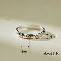 Wholesale Retro Simple Style Geometric Copper Plating Rings main image 2