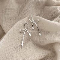 1 Pair Simple Style Bow Knot Plating Sterling Silver Ear Studs main image 4