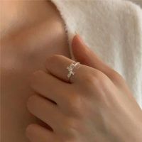 Sterling Silver Simple Style Bow Knot Plating Rings main image 3