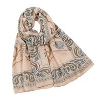 Women's IG Style Retro Printing Cotton And Linen Printing Scarf main image 3