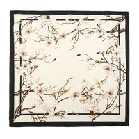 Women's Elegant Flower Satin Printing Shawl main image 4