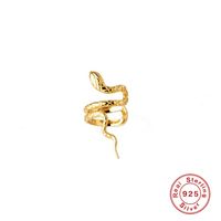 1 Piece Simple Style Cool Style Snake Plating Sterling Silver Ear Cuffs sku image 1