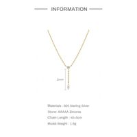 Simple Style Geometric Sterling Silver Plating Pendant Necklace main image 2
