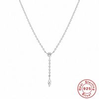 Simple Style Geometric Sterling Silver Plating Pendant Necklace sku image 2