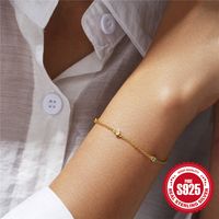 Style Simple Géométrique Argent Sterling Placage Bracelets main image 4