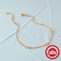 Style Simple Géométrique Argent Sterling Placage Bracelets main image 5