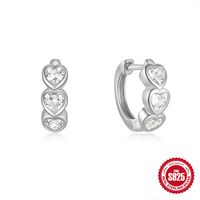 1 Pair Simple Style Geometric Plating Sterling Silver Hoop Earrings sku image 6