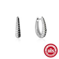1 Pair Simple Style Geometric Plating Sterling Silver Hoop Earrings sku image 11