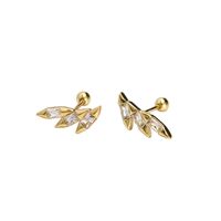 1 Pair Ig Style Wings Plating Sterling Silver Ear Studs main image 5