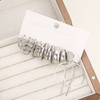 1 Set IG Style Casual Glam Solid Color Alloy Earrings main image 6