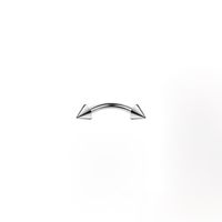 1 Piece Eyebrow Studs Simple Style Solid Color Pure Titanium main image 6
