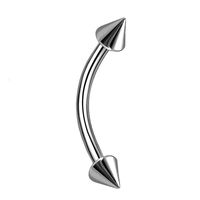 1 Piece Eyebrow Studs Simple Style Solid Color Pure Titanium sku image 6