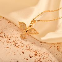 Stainless Steel Sweet Swan Pendant Necklace main image 1