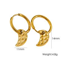 1 Pair IG Style Y2K Simple Style Star Heart Shape Flower Plating 304 Stainless Steel 14K Gold Plated Earrings sku image 5