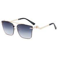 IG Style Modern Style Gradient Color Pc Square Frameless Men's Sunglasses sku image 1