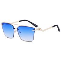 IG Style Modern Style Gradient Color Pc Square Frameless Men's Sunglasses sku image 2