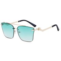 IG Style Modern Style Gradient Color Pc Square Frameless Men's Sunglasses sku image 3
