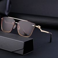 IG Style Modern Style Gradient Color Pc Square Frameless Men's Sunglasses main image 3