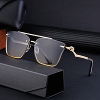 IG Style Modern Style Gradient Color Pc Square Frameless Men's Sunglasses main image 2