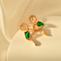 1 Pair Classical Snake Alloy Ear Studs main image 3