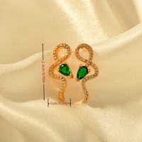 1 Pair Classical Snake Alloy Ear Studs main image 2