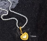 Elegant Heart Shape Copper Pendant Necklace main image 2