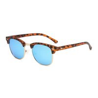 Simple Style Solid Color Tac Square Half Frame Women's Sunglasses sku image 23