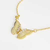 Sterling Silber Elegant Schmetterling Halskette Mit Anhänger main image 3