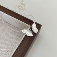 Sterling Silber Elegant Schmetterling Halskette Mit Anhänger main image 2