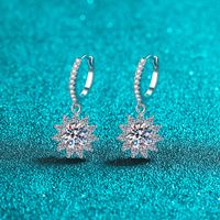 Sterling Silver Elegant Flower Gra Plating Drop Earrings sku image 3