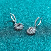 Sterling Silver Elegant Flower Gra Plating Drop Earrings main image 4