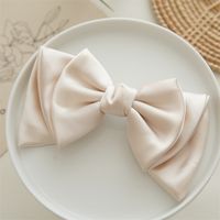 Women's Cute Sweet Bow Knot Satin Hair Clip sku image 3