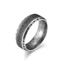 Hip-Hop Geometric Titanium Steel Polishing Plating Unisex Rings main image 5