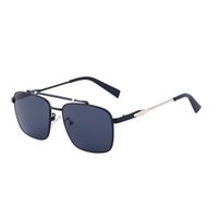 Business Solid Color Pc Square Full Frame Men's Sunglasses sku image 1