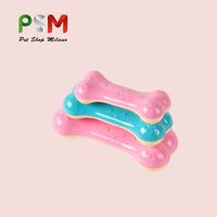 Plastic Dog Bones Resistant To Biting Molar Teeth Vocal Pet Toys sku image 1