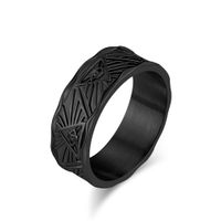 Hip-Hop Devil's Eye Titanium Steel Men's Rings sku image 20