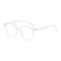 Elegant Simple Style Solid Color Ac Oval Frame Full Frame Optical Glasses main image 4