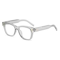 Elegant Simple Style Solid Color Ac Square Full Frame Optical Glasses sku image 4