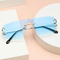 Simple Style Gradient Color Pc Square Frameless Women's Sunglasses main image 5