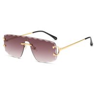 Simple Style Gradient Color Pc Square Frameless Women's Sunglasses sku image 4