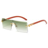 Simple Style Animal Pc Square Frameless Women's Sunglasses sku image 2