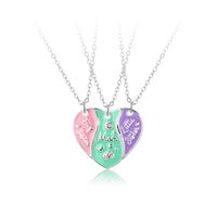 Simple Style Letter Heart Shape Alloy Enamel Unisex Pendant Necklace main image 5